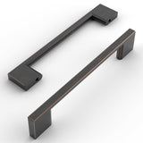 Amerdeco 10 Pack Oil Rubbed Bronze Cabinet Pulls 5 Inch(128MM) Hole Centers Kitchen Cabinet Handles Cabinet Hardware Kitchen Han