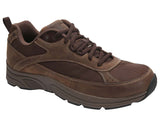 Drew Men's Aaron Comfortable Diabetic Friendly Walking Shoe with Extra Depth 10 M US Brown