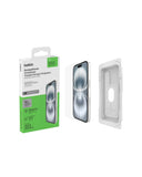 Belkin ScreenForce InvisiGlass Treated Screen Protector for iPhone 16, 15, & 14 Pro, Scratch-Resistant Impact Protection w/Inclu