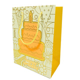 Birthday Gift Bag with Cake Print Paper Return Gift Bag for Kids Party with Rope Handle || (Medium) | (Set of 5).