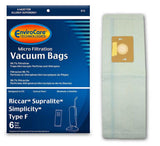 EnviroCare Replacement Micro Filtration Vacuum Cleaner Dust Bags made to fit Riccar Supralite and Simplicity Type F Uprights 6 p