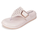 Ortho Joy Doctor Fancy Slipper For Women || Orthopedic Women'S Fancy Slipper/Sandal For Women,White,6,B0CQM7CK49