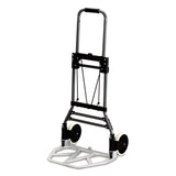 Safco Products 4062 StowAway Collapsible Moving Utility Hand Truck & Cart, Holds up to 275lbs Silver and Black