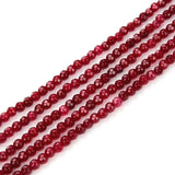 Adabele 36pcs Natural Garnet Red Jade Gemstone 10mm Faceted Round Beads