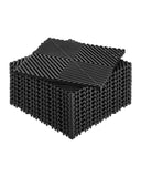 VEVOR Interlocking Drainage Mat, 12x 12Modular Interlocking Cushion, 24 Pcs Splicing Drainage Mats, Non-Slip Gray PP Dra