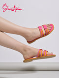 Shoetopia Women'S Sandal-3 Kids Uk (Flat-Kola-Pink)-Eu36,Pink,3,B0D14D6WRL