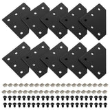 Seekliny 10pcs 2020 Aluminum Extrusion Joint Plate Connector Corner L Bracket 8020 V Slot Hardware T Slot Accessories with T Nut