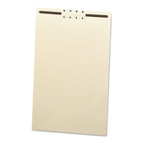 Smead Manila File Backs with 2 Fastener, Legal Size, Manila, 100 per Box (35521)