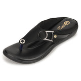 Ortho Joy Doctor Footwear For Women|| Fancy Slipper For Women || Orthopedic Women'S Fancy Slipper/Sandal For Women,Black,8,B0D5QW6S27