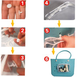 Aimeiar 4 Packs Clear Black Bogg Beach Tote Bag Accessories Compatible with Bogg Bag Insert Bag Travel Cellphone Makeup Clean To
