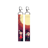 Isee 360 2 Pcs Ghost Couple Lanyard Bag Tag With Swivel Lobster For Gift Luggage Bags Backpack Laptop Bags Lovers Combo L X H 5 