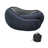 Trendivibe Airplane Travel Pillow Plane Accessories Headrest For Office Train Traveling Navy Blue