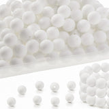 100pcs Silicone Beads, 15mm Silicone Beads for Keychain Making, Large Round White Beads for Pens, Silicone Focal Beads Bulk, Rub