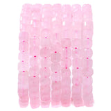 Natural Faceted Rose Quartz Cube Stone Beads 5-5.5mm 60pcs/str Loose Square Semi Gemstone Stone Beads for Making Bracelets Neckl