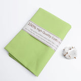 FFPDYBEST Light Green Cotton Fabric, Natural 100% Cotton Poplin Fabric by The Yard 59 Inches Wide Lining Fabric for Sewing Appar