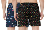 Anni Designer Men'S Cotton Blend Modern Relaxed Floral Boxer Shorts (Pack Of 2) (Anl-Bxr-Pack-2-An-018_Multicolor,Multicolour,M,,,