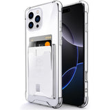 Shields Up Designed for iPhone 16 Pro Max Case, Minimalist Wallet Case with Card Holder, [Drop Protection] Slim Protective Cover