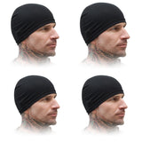 Helmet Skull Caps For Men Bike Head Caps Hair Inner Helmet Liner For Bikers Sweat Wiking Cooling Skull Cap For Cycling, Summer H