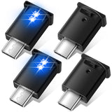 Frienda 2 Pieces Mini USB LED Light, Car LED Interior Lighting 5v Smart USB Atmosphere Light, Laptop Keyboard Office Decoration 