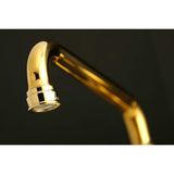 Kingston Brass Ks613Pb Kingston Kitchen Faucet, Polished Brass, 6.94 X 4.88 X 2.75