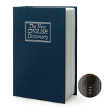 Diversion Book Safe Storage Box, Dictionary Secret Safe with Security Combination Lock, Blue Dictionary
