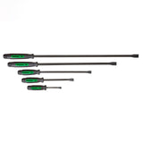 Mayhew Tools 61366GN Dominator Pry Bar Set, 8, 12, 17, 25 & 31 Curved Pry Bars, Green