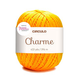 Circulo Charme Yarn for Crochet and Knitting - 433 yds - 100% Mercerized Brazilian Virgin Cotton - Soft Sport Weight - Color 414