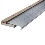 MD Building Products 78618 55/8 in. x 11/8 in. x 73 in. Silver Adjustable Aluminum & Hardwood Threshold Kit Versatile Solut