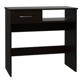 Tuhome Vizcaya Office Set, Single Drawer, Keyboard Tray,Bookcase -Black