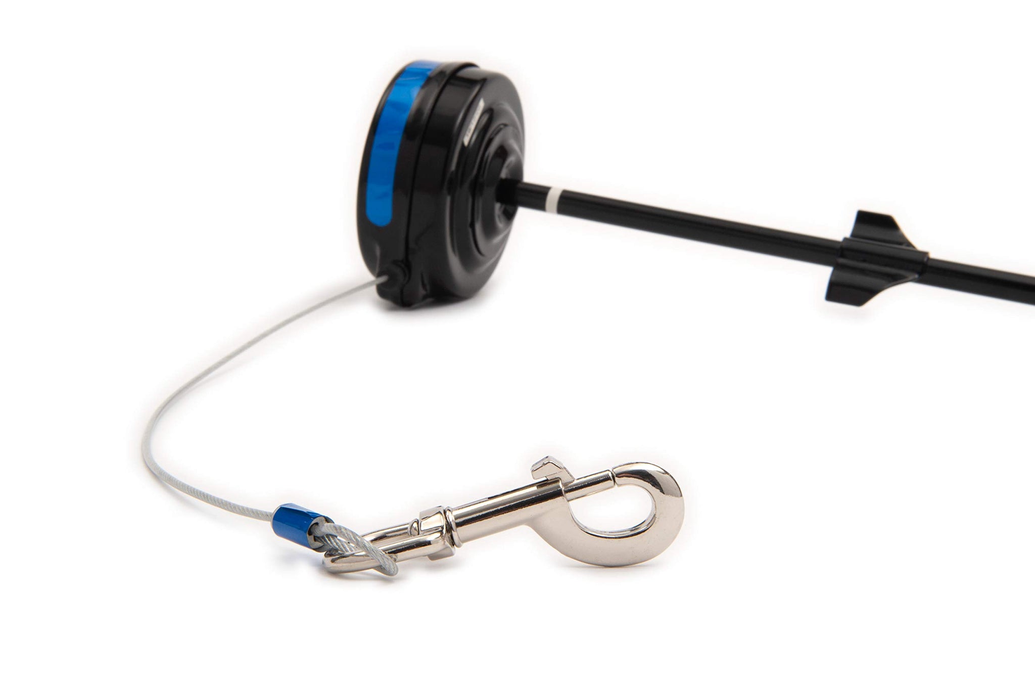 Lixit Bracket Mount And Stake Retractable Leash Tie Outs For Dogs (Stake, Medium)