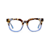 Peepers by PeeperSpecs Oprah's Favorite Women's Showbiz Oversized Blue Light Blocking Reading Glasses - Blue Quartz/Blue +2.50