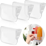 Qiqvert 4Pcs Fridge Storage Racks Divider Interior Drawer Adjustable Storage Divider Space Maker Divider Separator Bottle Organi
