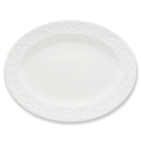 Lenox Opal Innocence Carved Large Oval Platter -,White