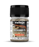 Vallejo - Diorama FX Landscape Textures | Arid Yellow 0.5 to 2 mm (0.02 to 0.08) Particle Size | Ideal Basing for Scenary and Di