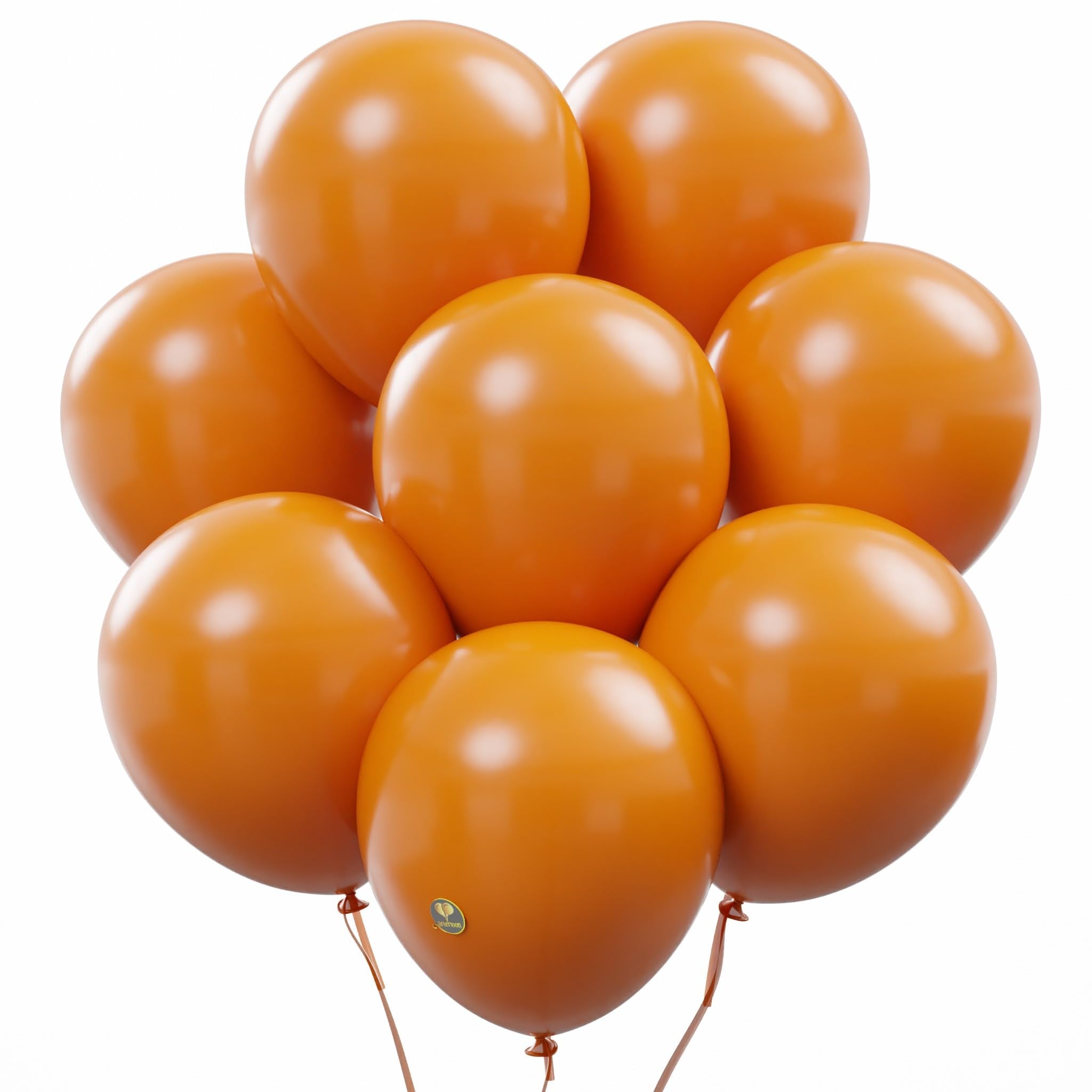 AFTERLOON Biodegradable Balloons 50 pcs Orange 10 Inch, Matte Color Thickened Extra Strong Latex Helium Float, for Baby Shower G