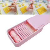 Kculswin Cornstarch Tapper Box for Polymer Clay with Brush, Leak-Proof Powder Container with Sliding Lid, Non-Stick Tool for Pol