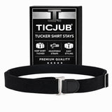 Ticjub Shirt Stays Elastic Adjustable Tucker Belt For Men Women,Shirt Tucker Belt Strap Maximum Strech,Elastic Strecheable Belt,