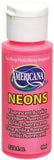 DecoArt DHS3-3 Americana Neon's Paint, 2-Ounce, Sizzling Pink