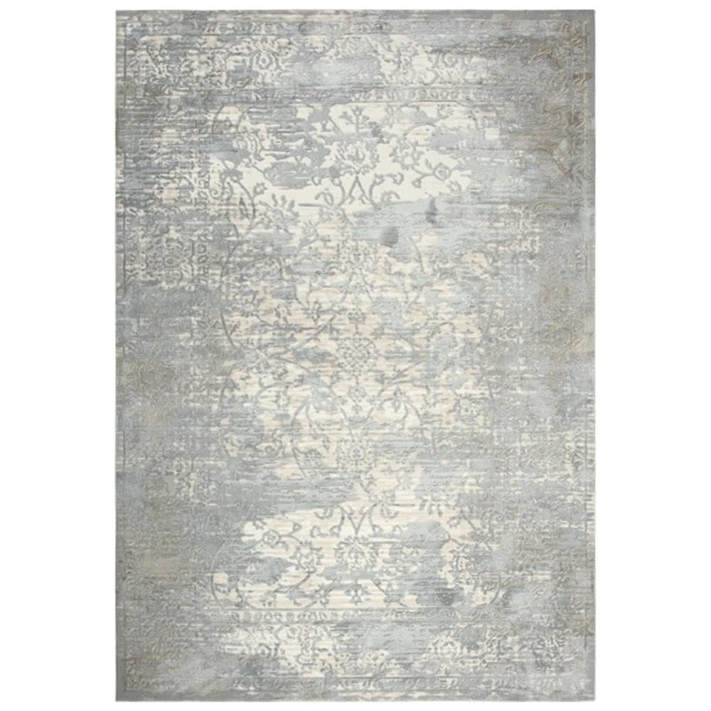 Alora Decor Glamour 3'11' X 5'6' Vine/Scroll Gray/Cream/Gray/Rust Area Rug