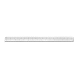 Alumicolor Aluminum Architect Metric Solid Drafting Scale, 30CM, Silver