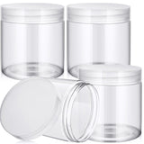 SATINIOR 24 Pieces Empty Clear Plastic Jars with Lids Round Storage Containers Wide Mouth for Beauty Product Cosmetic Cream Loti