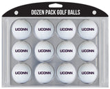 Team Golf NCAA Connecticut Huskies Golf Balls, 12 Pack Dozen Regulation Size Golf Balls, 12 Pack, Full Color Durable Team Imprin