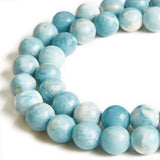 100pcs 6mm Larimar Beads Natural Gemstone Beads Round Loose Beads for Crafting and Jewelry Making