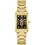 Bulova Our Lady of Guadalupe Gold Stainless Steel 3Hand Quartz Watch with Diamonds