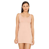 Zivame Knit Cotton Kurti Slip for Women - Roebuck Beige