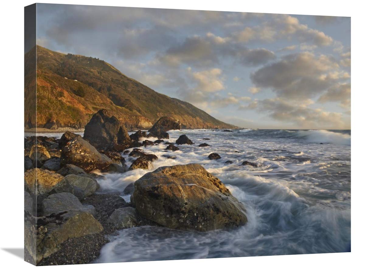 Beach At Kirk Creek Beach, Big Sur, California-Canvas Art-24X20