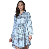 Dhruvi Trendz Womens Rayon Women Western Dresses Regular Fit A-Line (Dt-Wd1076_Sky Blue_S)