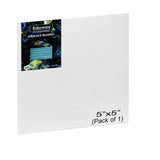Eduway Canvas Board For Painting- (5X5) | Premium Quality 7Oz Pre-Primed Cotton Canvas Board For Artists & Beginners | Ideal For