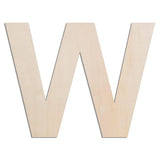 MGTECH 12 Inch Large Wooden Letter W, 1/4 in Thick Big Wood Letter for Crafts and Wall Decor