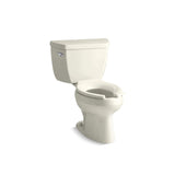 Kohler K-3505-96 Two-Piece Elongated Toilet Bowl 1.6 GPF Biscuit
